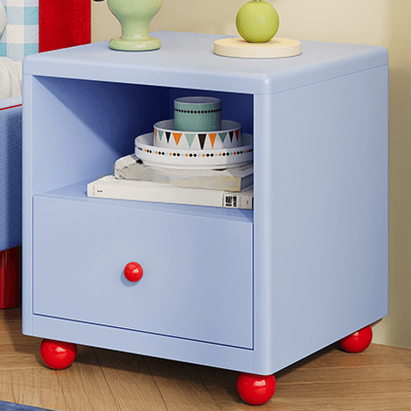 Organic Modern 2 Tiers Nightstand With Drawer Organization/Open Nightstand with Alloy Countertop