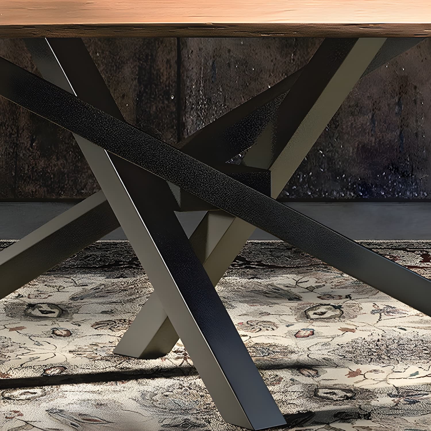 Rectangle Shape Dining Table Solid Wood Table Luxury with Pedestal Base - image 9