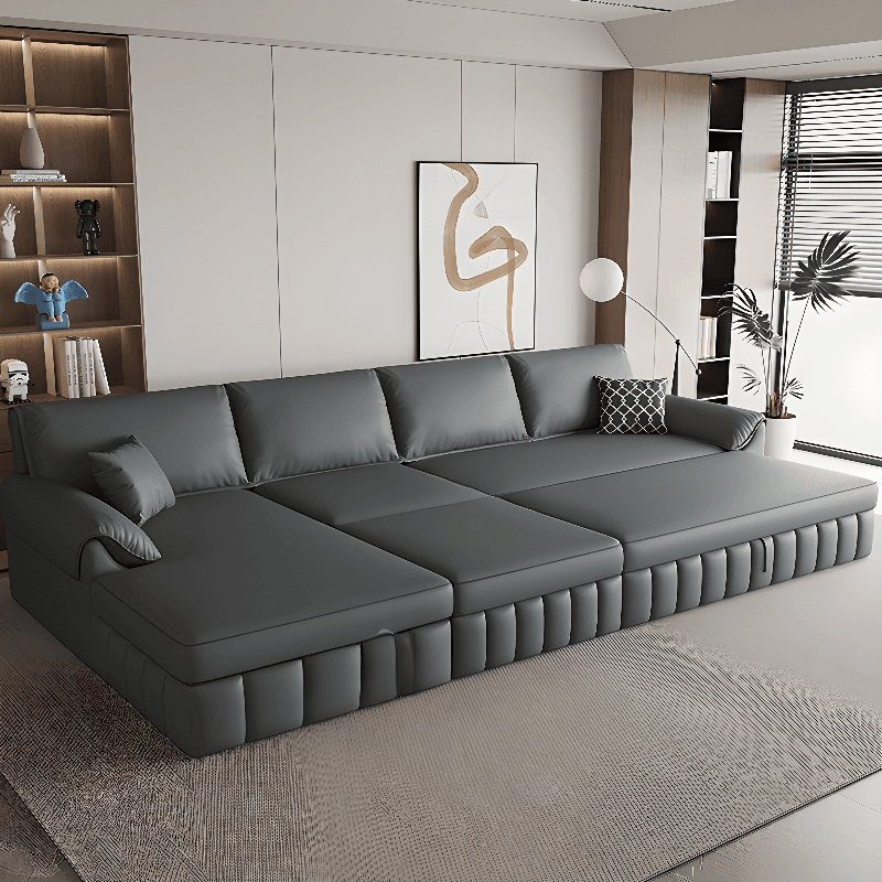 L-Shape/Straight Left Hand Facing/Horizontal Sofa Recliner/Convertible Sofa with Under-seat-storage - image 3