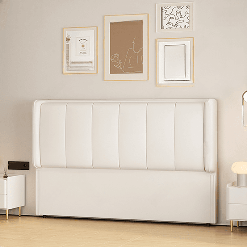 Art Deco Style Panel Headboard in Timber with No Distressing, Rectangle Shape for King/Queen/Full Bed, Featuring Sponge Upholstery and Standard Height - image 12