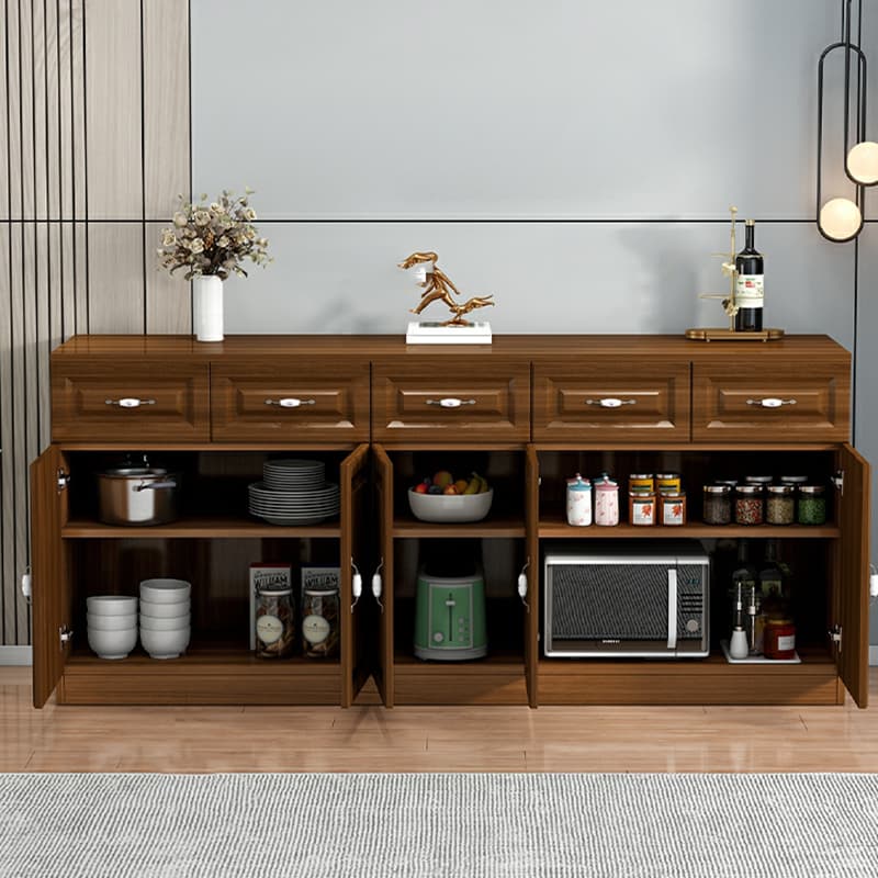Modern Wood Cabinets Buffets & Sideboards 31.5 inches Width Non-Adjustable Drawers Included - image 5