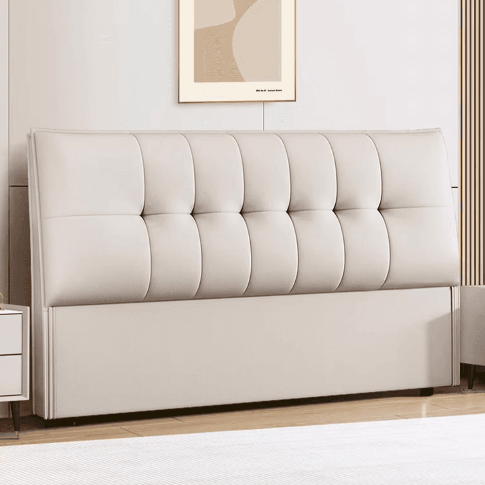 Modish No Distressing Button-tufted Panel Headboard in Rectangle Shape for King/Queen/Full Bed with Sponge Upholstery Fill and Standard Height