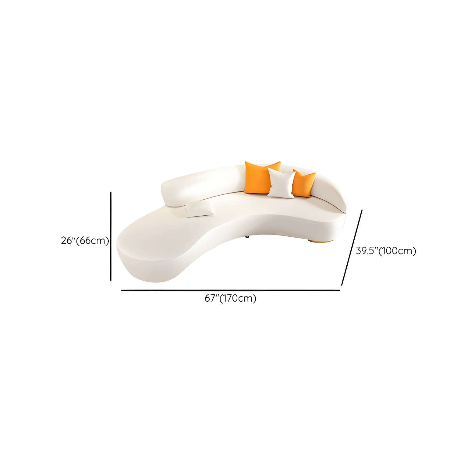 Modern Beige Sectional Sofa with Cushion Back and Wood Frame - image 14