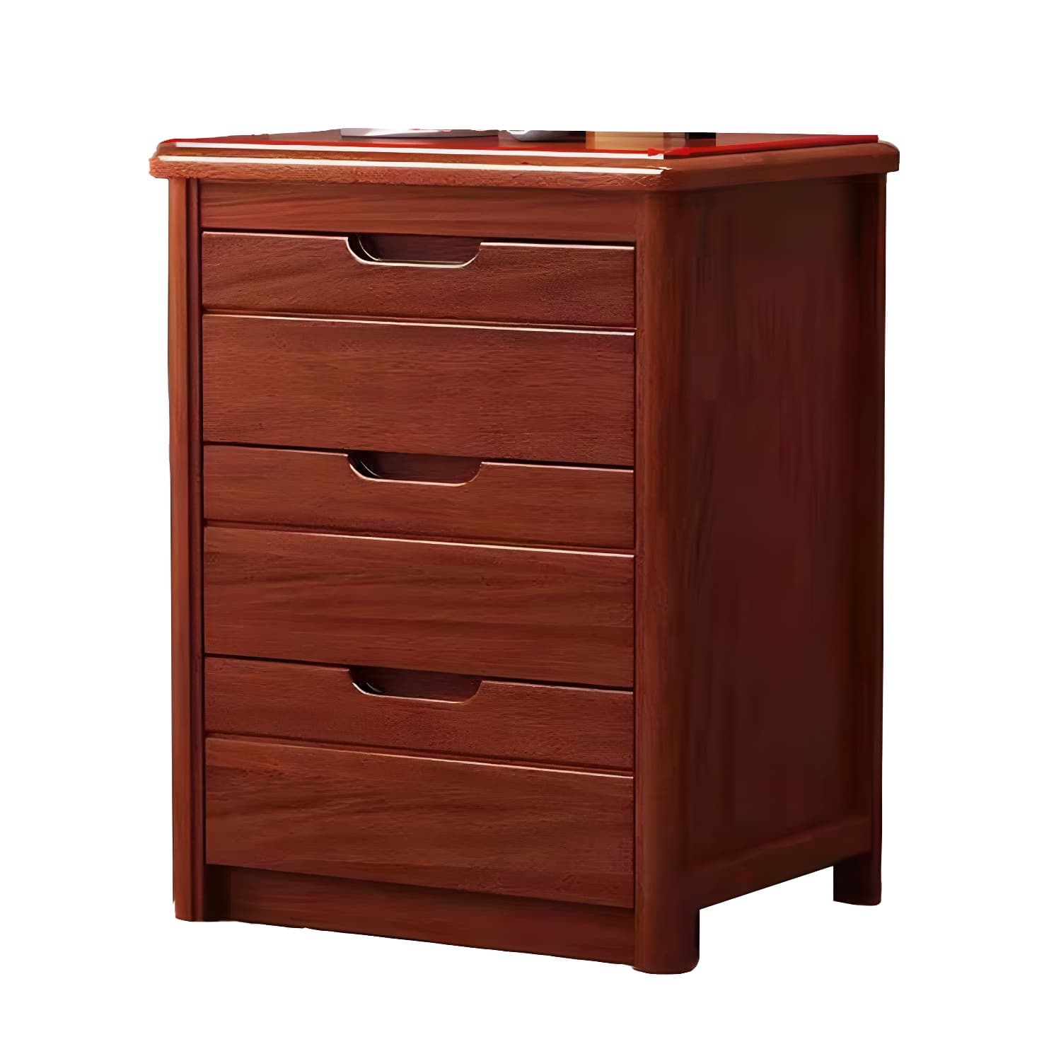 Modern Rectangle Side Cabinet Soft Close Drawers Wood Storage Cabinet