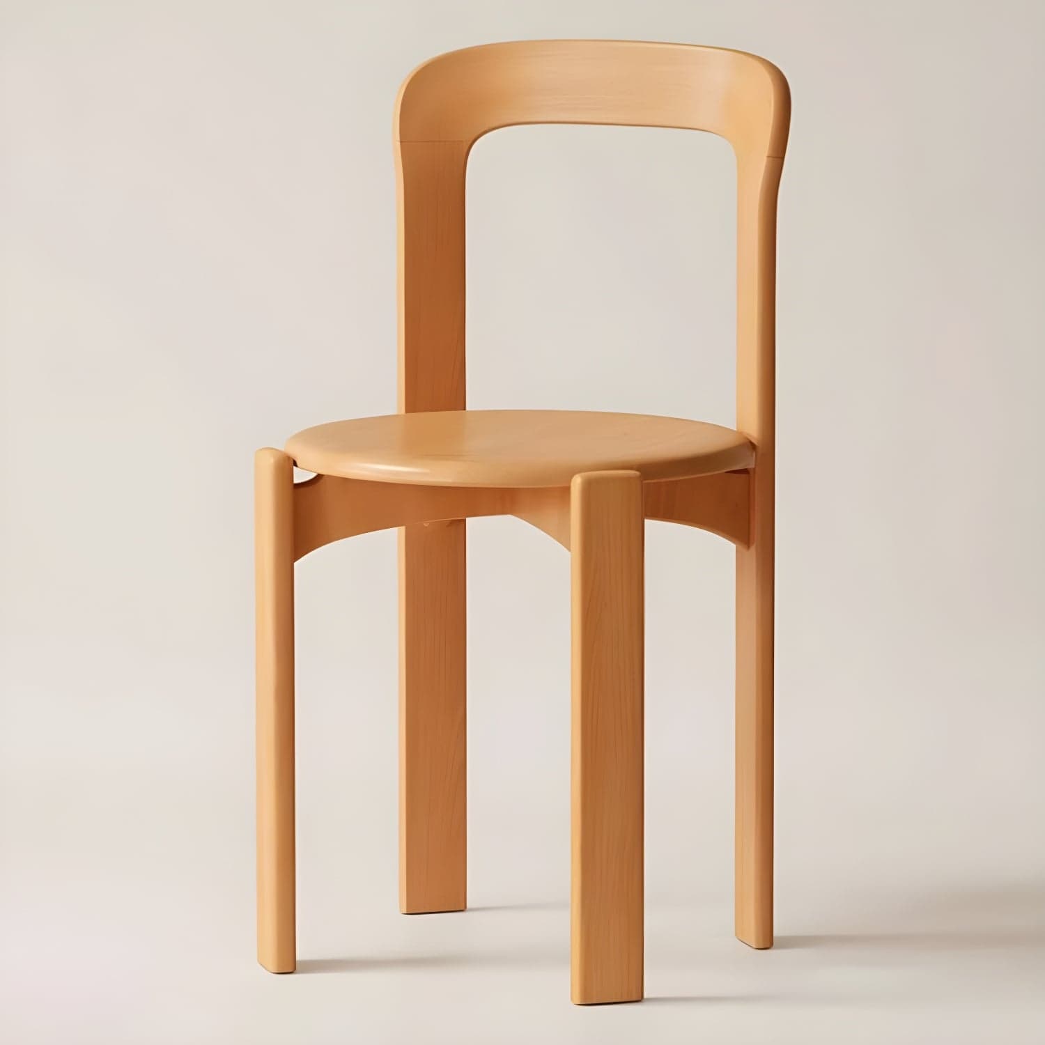 Modern Solid Wood Armless Dining Chair with Open Back for Kitchen & Dining - image 6