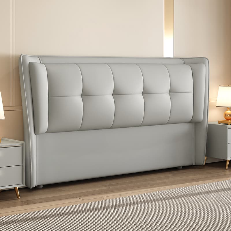 Art Deco Free-standing Standard Full(54"W x 75"L) Panel No Distressing With Legs in Wood/ Upholstery and Decorative-stitched - image 6