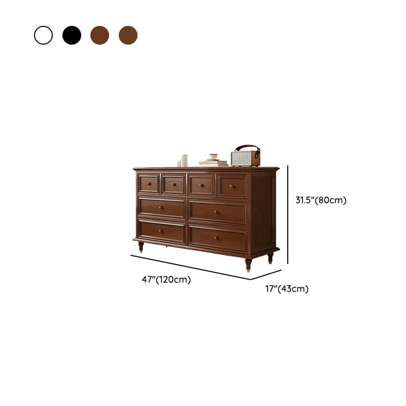 Trendy Raw Wood Console Dresser with 8/10/5 Drawers in Horizontal/Vertical Orientation - image 14