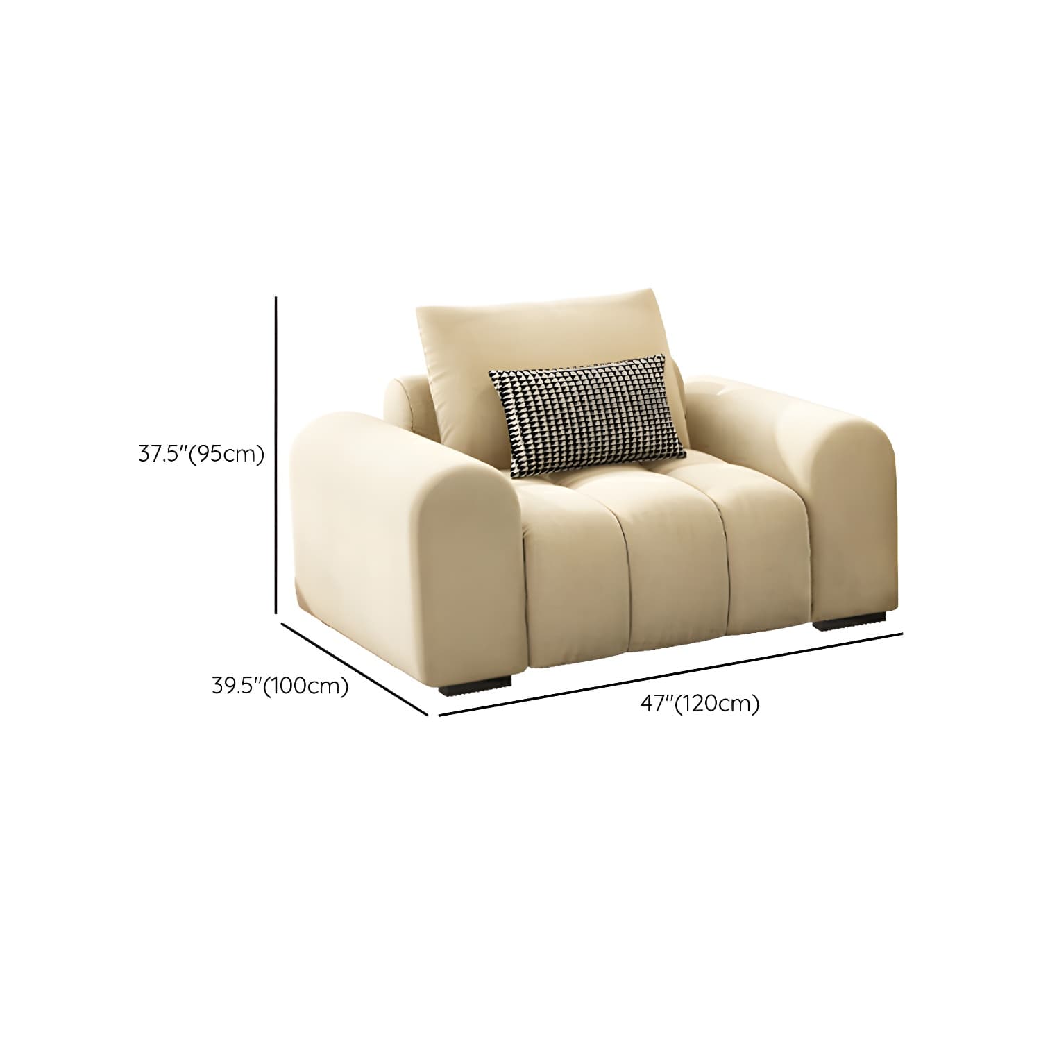 Modern Suede Sectional Sofa with Black Pine Wood Frame and Scratch Resistant Design - image 19