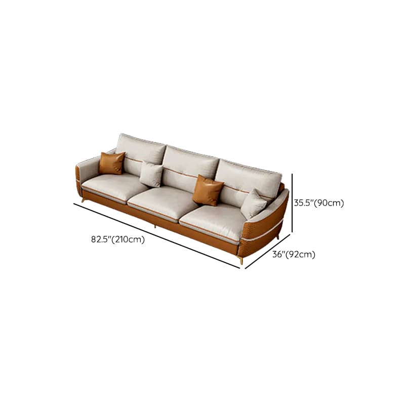 Straight/L-Shape Sofa/Sofa Chaise with Horizontal/Right Orientation, Sloped Arms, and Stitch-tufted Detailing - image 8