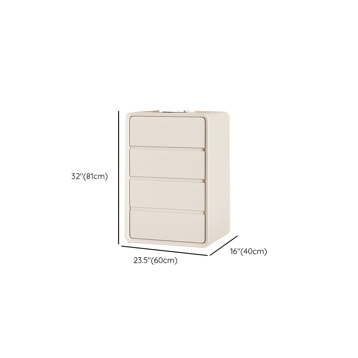 Narrow Modern White Wood Dresser with Soft Close Drawers for Living Room - image 11