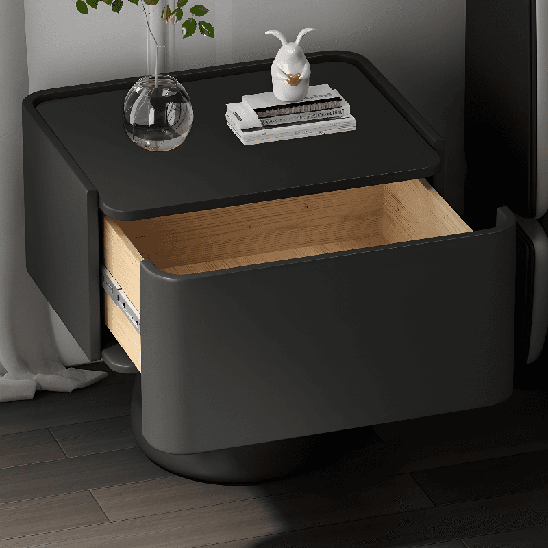 Trendy Drawer Storage Bedside Table with 1 Drawer and Pine Wood Countertop - image 14