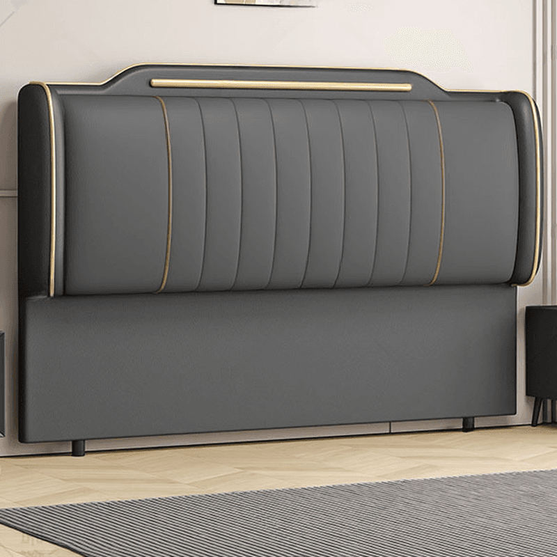 Simplistic Style Wingback Headboard with Camelback Shape in Pine Wood, No Distressing, Available in King/Queen/Full Sizes, Featuring Sponge Upholstery and Standard Height - image 6