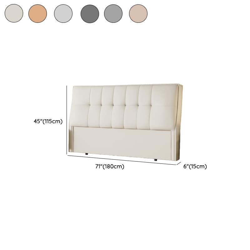 Simplistic Panel Headboard with No Distressing, Piled Tufted Rectangular Design for King/Twin XL/Queen Bed, Sponge Upholstery Fill, Standard Height - image 14