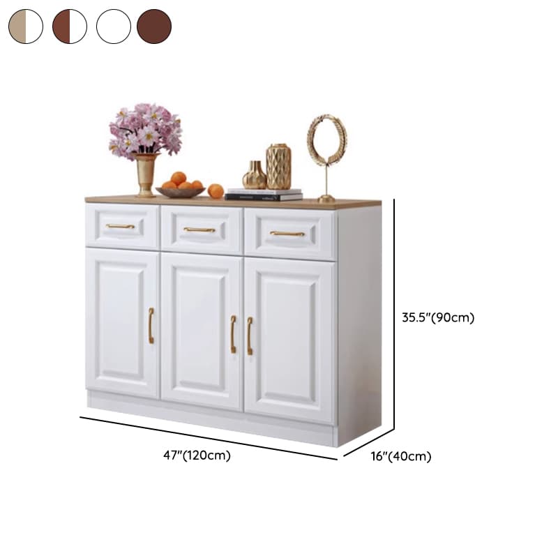 Standard/Narrow Sideboard in Timber with Drawers, 5 Doors/3 Doors/2 Doors, 2 Shelves/3 Shelves/One Internal Shelf and 5 Drawers/4 Drawers/3 Drawers in a Trendy Style - image 13