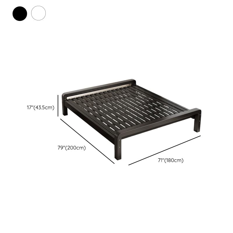Minimalist Solid Color Tatami Bed/Platform Bed with Alloy Frame and Leg - image 27