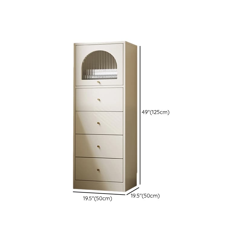 Chalk Contemporary Raw Wood Combo Dresser for Sleeping Quarters with 4 Drawers/3 Drawers Hutch Vertical - image 12