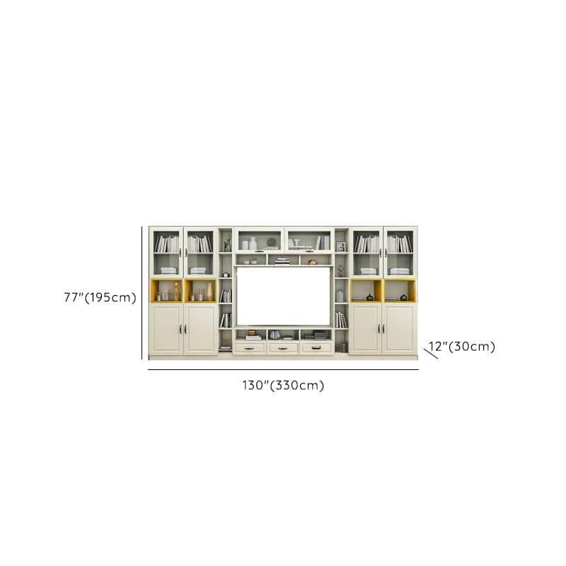 Parlor Entertainment Center with Hutch & 2 Bookcases, Entertainment Center with Bridge & Gate - image 12