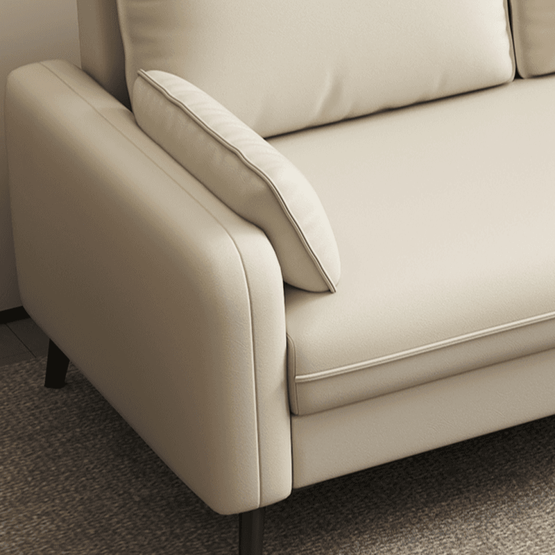 Trendy Solid Color Water Resistant Loveseat in Grey/Olive Green/Amber Color with Arm for 2 People - image 13