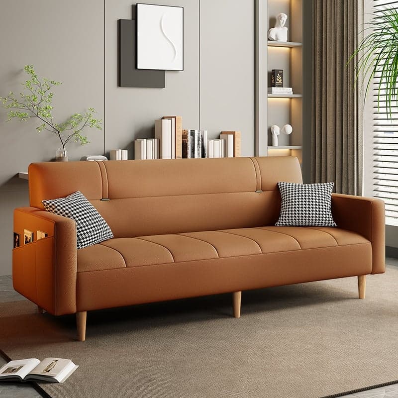 Trendy Solid Color Water Resistant Standard Sofa/Loveseat with Arm, Seating for 2 People/Seats 3, Receptacle Storage, and 2 Pillows - image 11