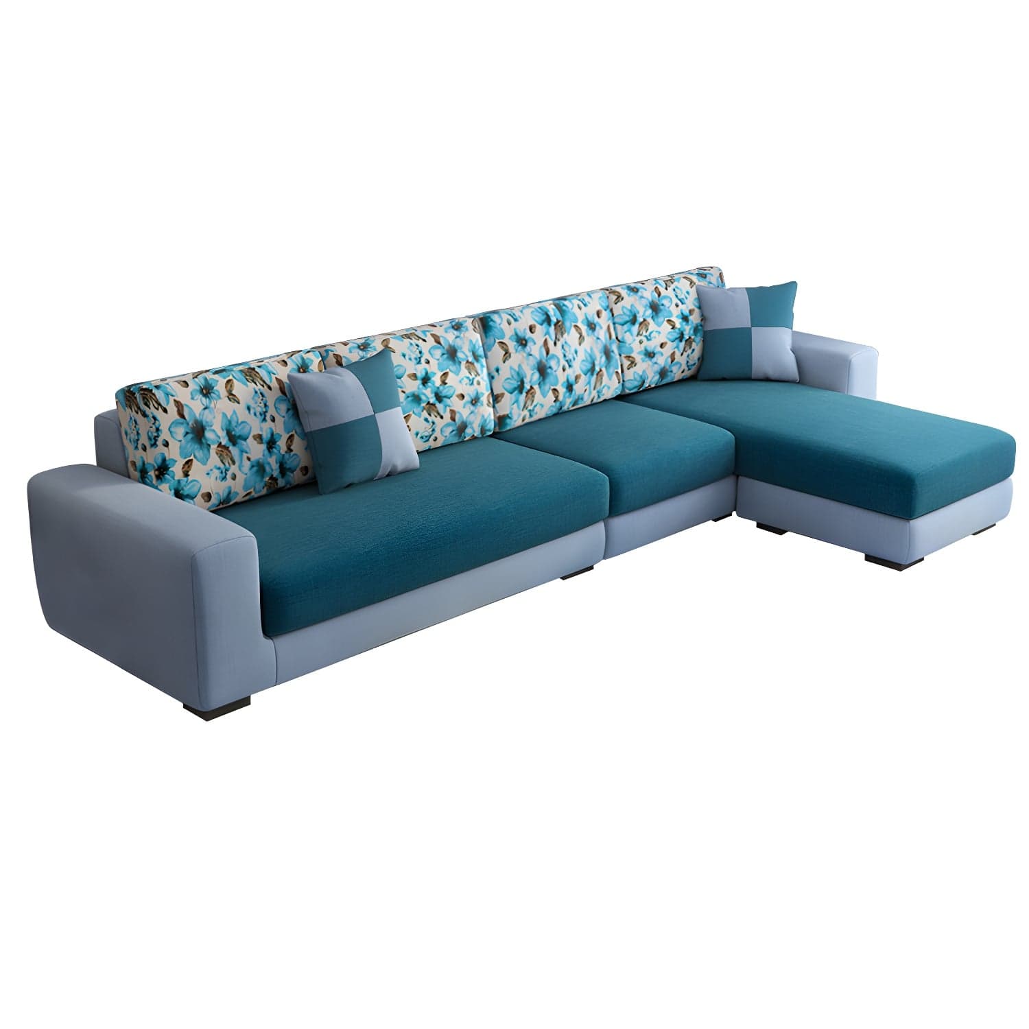 Modern Reversible L-Shape Sectional Sofa Chaise with Sponge Seat Cushions - image 3