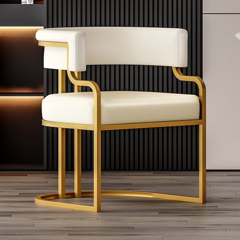 Glam/Casual Alloy Arm Chair with Cushioned Uncovered Back and Armrest - image 10