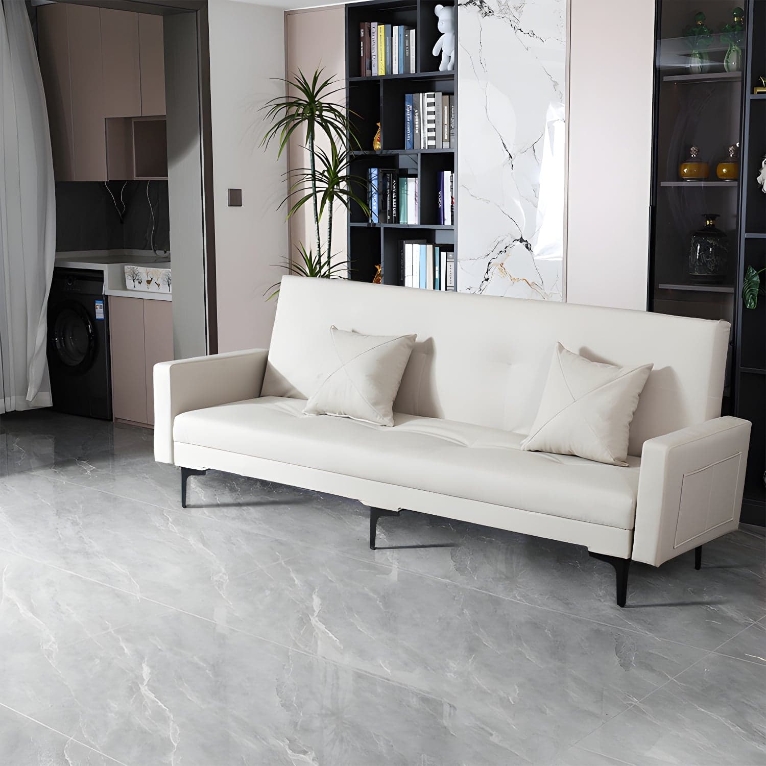 Modern Folding Double Chaise in Natural Color for Drawing Room - image 7