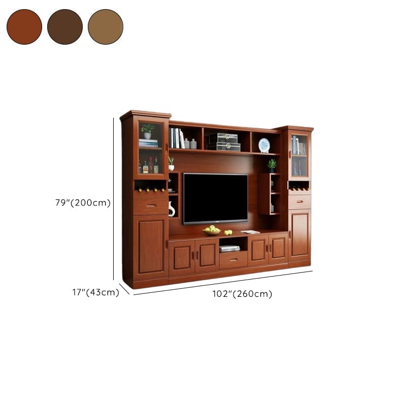 TV Entertainment Center with Bridge & Hutch, Entertainment Center with Gate & 2 Bookcases - image 12