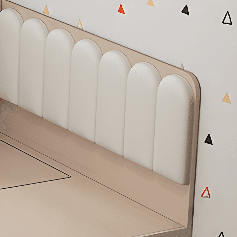 Cream Solid Color Storage Included with 3 Storage Boxes for Bedroom - image 3