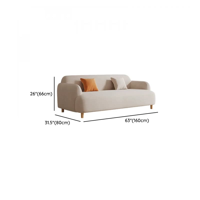 White Flannel Standard Sofa/Loveseat with Armrest - image 9