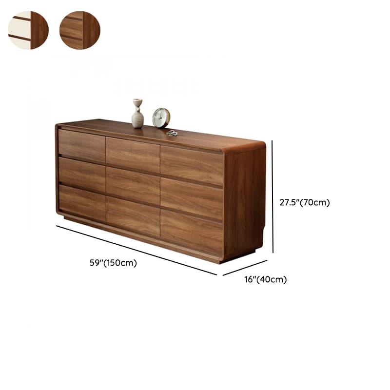 Simple Timber Console Dresser/Semainier/Bachelor Chest Horizontal/Vertical with 9 Drawers/6 Drawers/5 Drawers for Sleeping Quarters - image 16