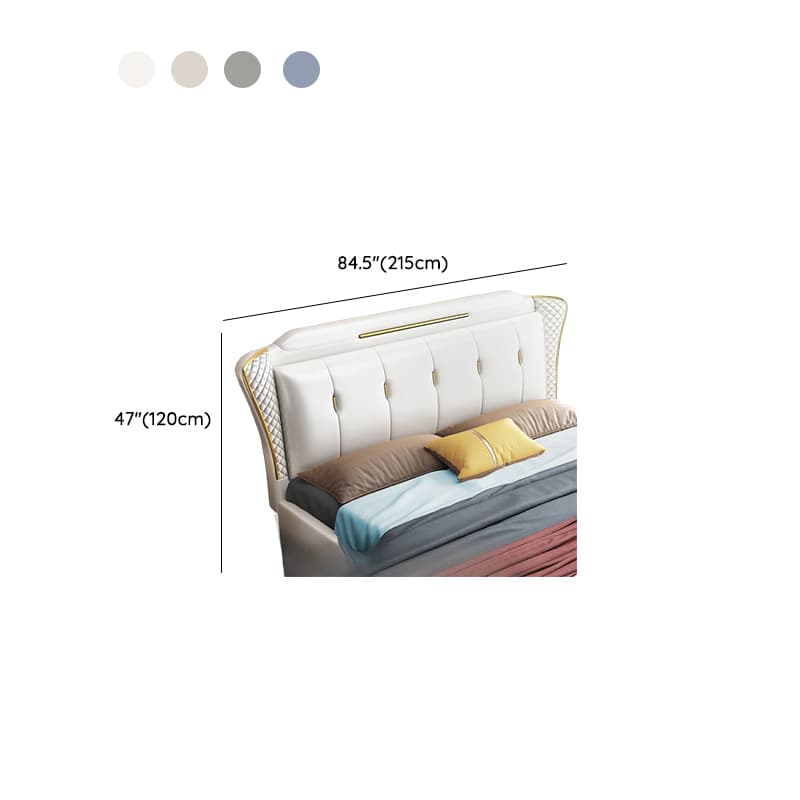 Modish Timber Panel Headboard with No Distressing, Arched/Rectangle/Camelback Shape for Full/King/Queen Bed, Featuring Sponge Upholstery Fill and Standard Height - image 18
