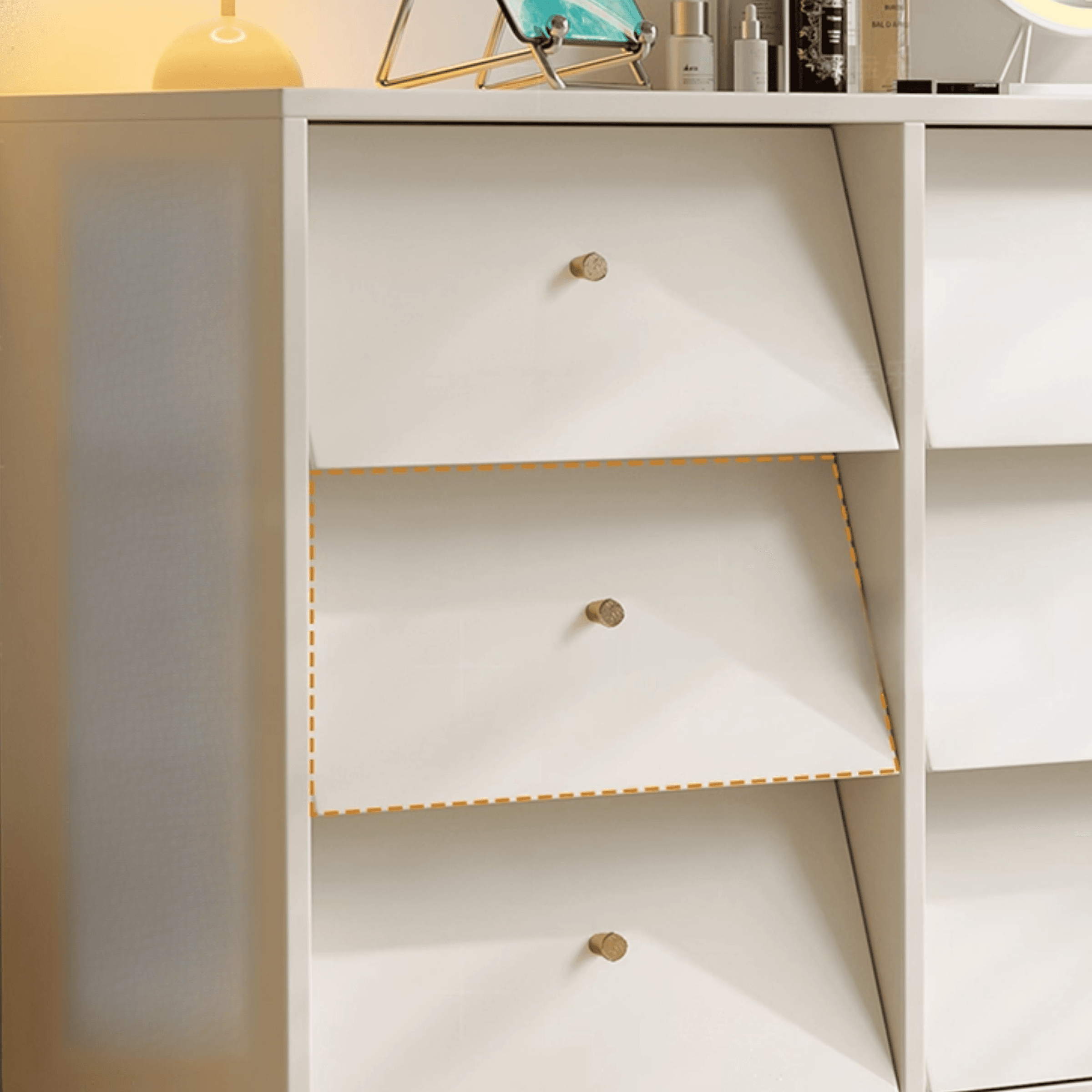 Chalk Casual Raw Wood Semainier for Sleeping Quarters with 9 Drawers/6 Drawers Horizontal/Vertical - image 6