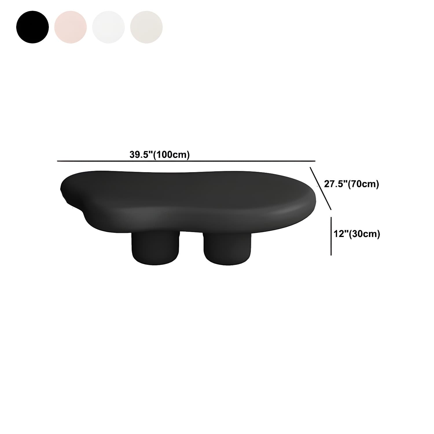 Modern Wood Geometric Coffee Cocktail Table 4 Legs 1 Coffee Table - image 14