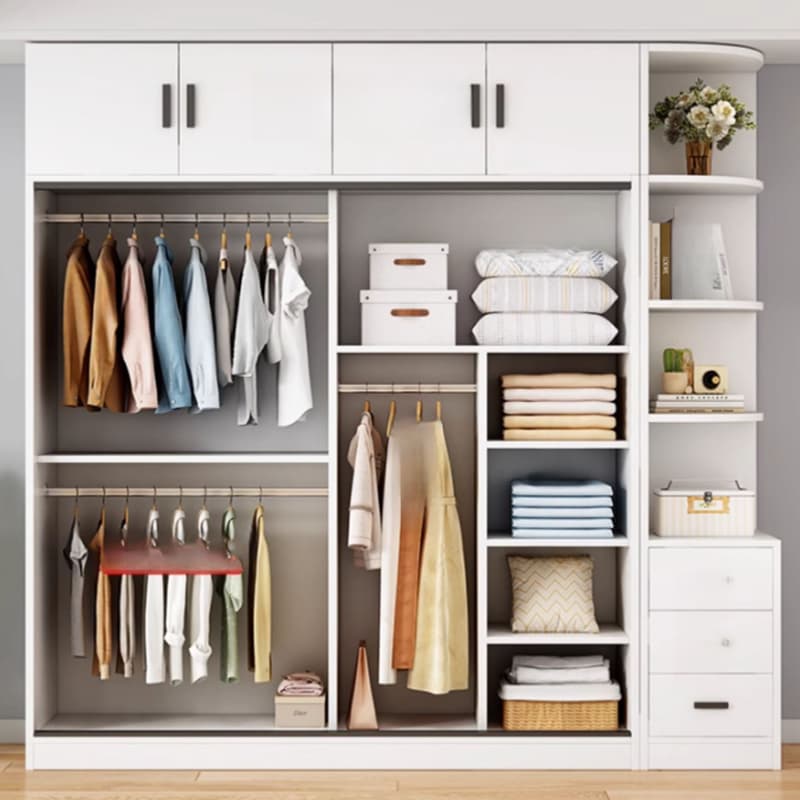 Chalk Modish Wood Dressing Station Soft Close Drawer Soft Close Door Interior Shelves - image 3