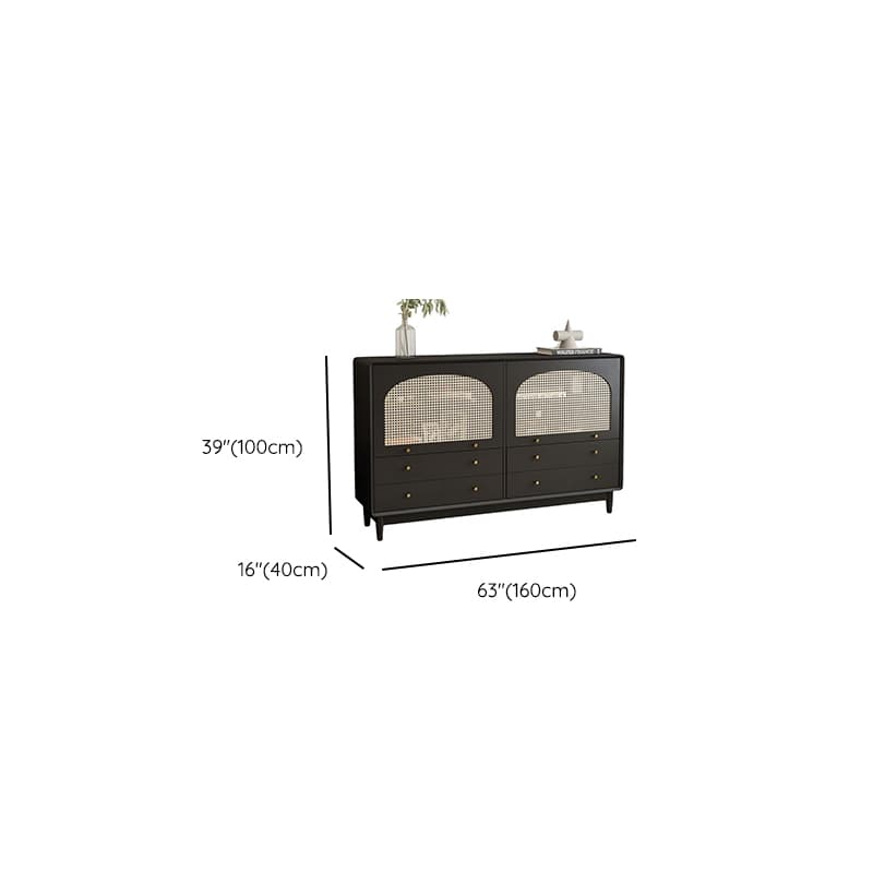 Matte Black Simplistic Wardrobe Combo with 2 Interior Shelves - image 14