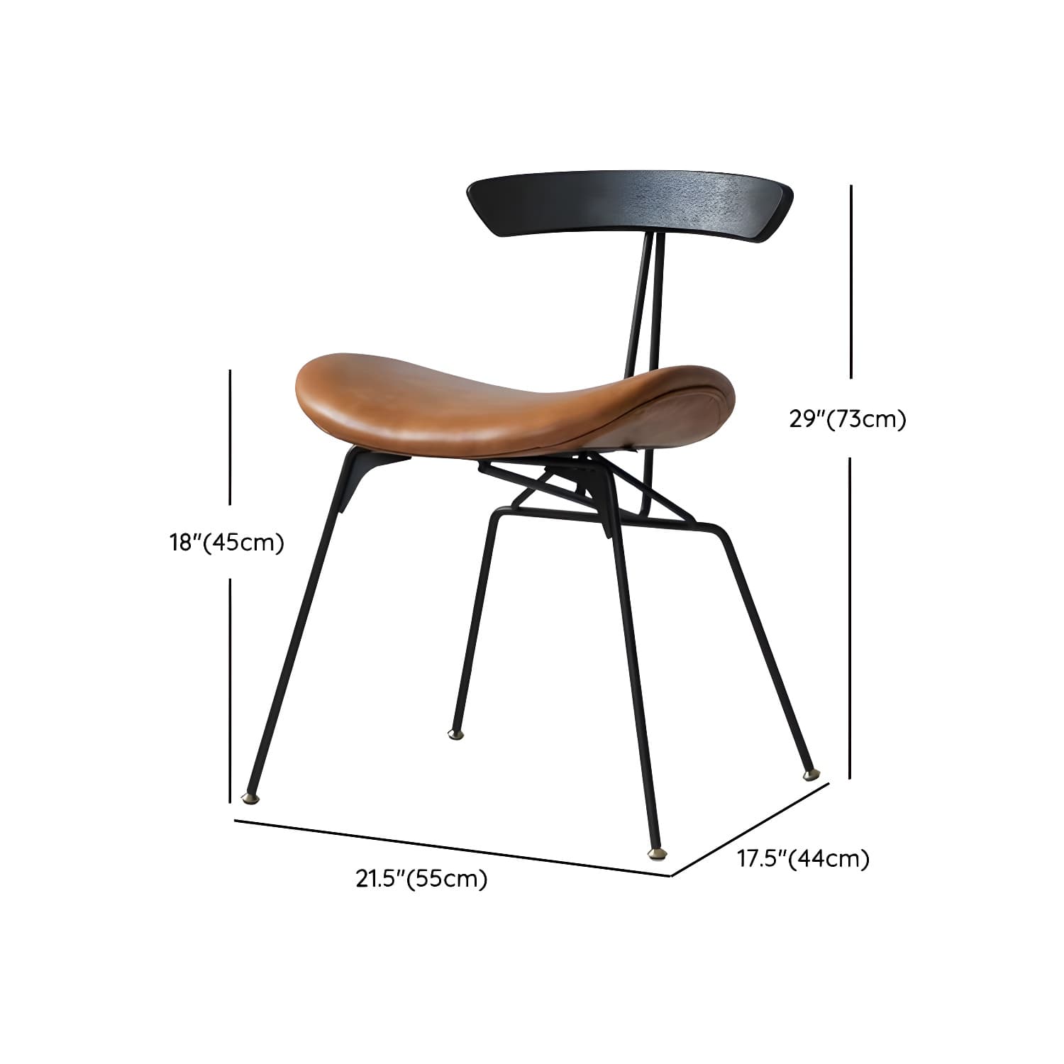 Black Oak Wood Dining Table Set 1/2/5 Pcs Industrial Metal Dinette Set for Home - image 11