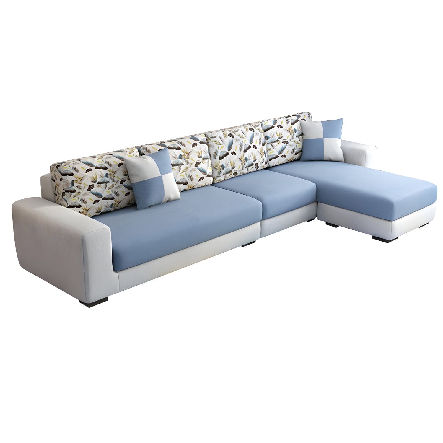 Modern Reversible L-Shape Sectional Sofa Chaise with Sponge Seat Cushions - image 7