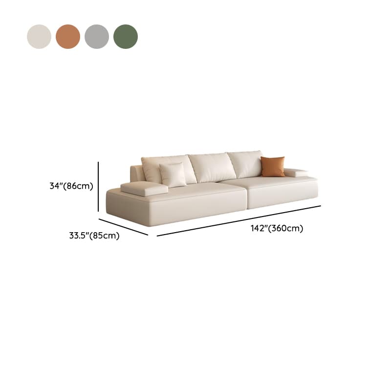 Tear Resistant Sofa Couch in Grey/Olive Green/Ivory with 5 Pillows - image 19