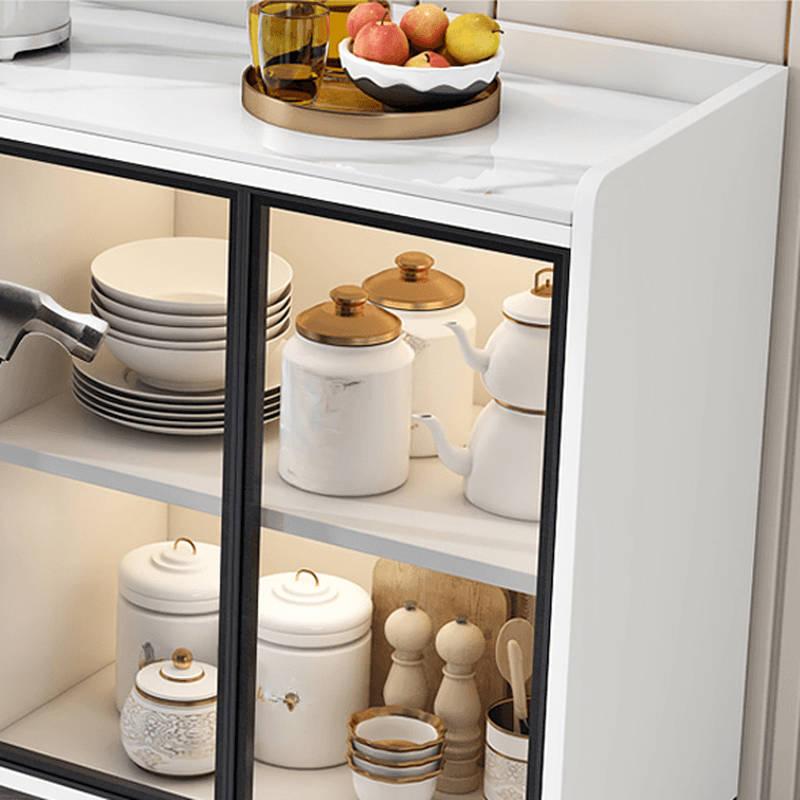 Standard/Narrow/Wide Oven Cabinet with 3 Drawers, Cupboard, Cabinets Storage, Sintered Stone Countertop, Glass-panel Door, and Flexible Shelf - image 10