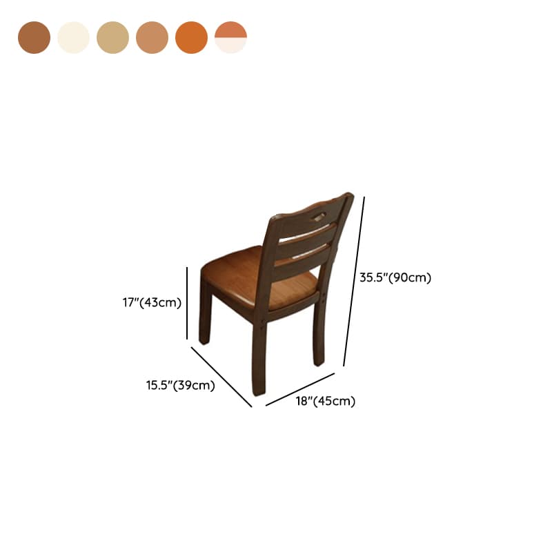 Dining Table Set with Rounded Wood Slab Top, 4 Legs, Drop Leaf, Back Seat, in White/Auburn/Amber Color - image 13