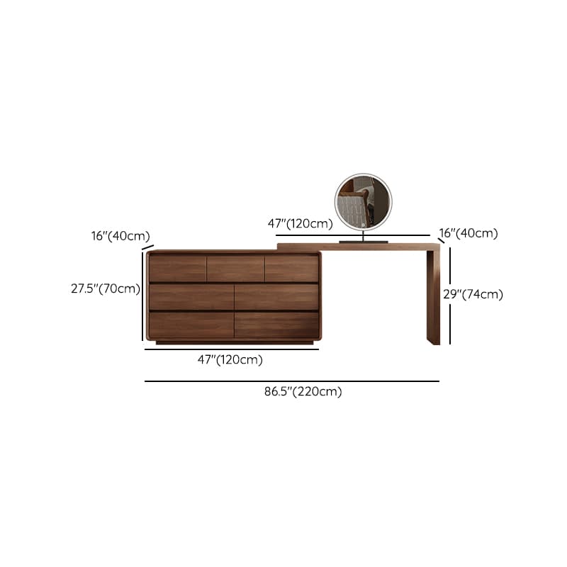 Vanity Set with Solid+Manufactured Wood, Scalable, Sliding, Non-Floating Design - image 15