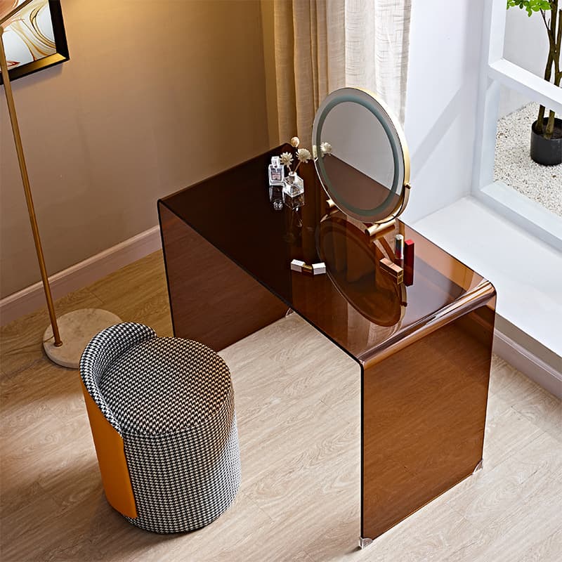 Flooring Makeup Vanity with a Glass Tabletop for Multi-Purpose in a Trendy Style - image 4
