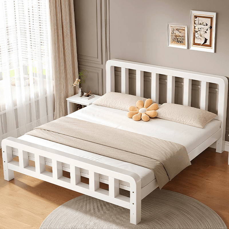 Solid Color Iron Slat Bed for Living Room - image 4