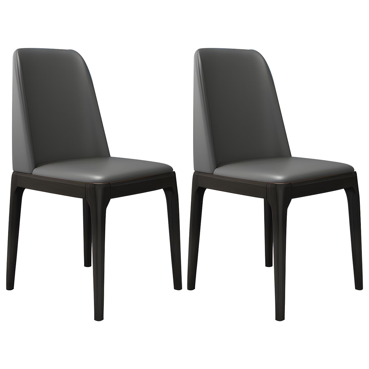 Scandinavian Home Side Chair Parsons Back Wood Armless Dining Room Chair - image 7