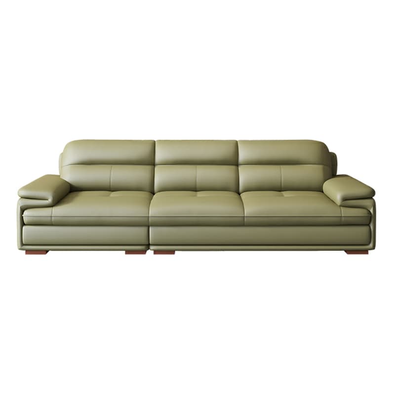 Elegant Interface Genuine Leather Sectional Set in Gray for Stylish Living Rooms - image 10