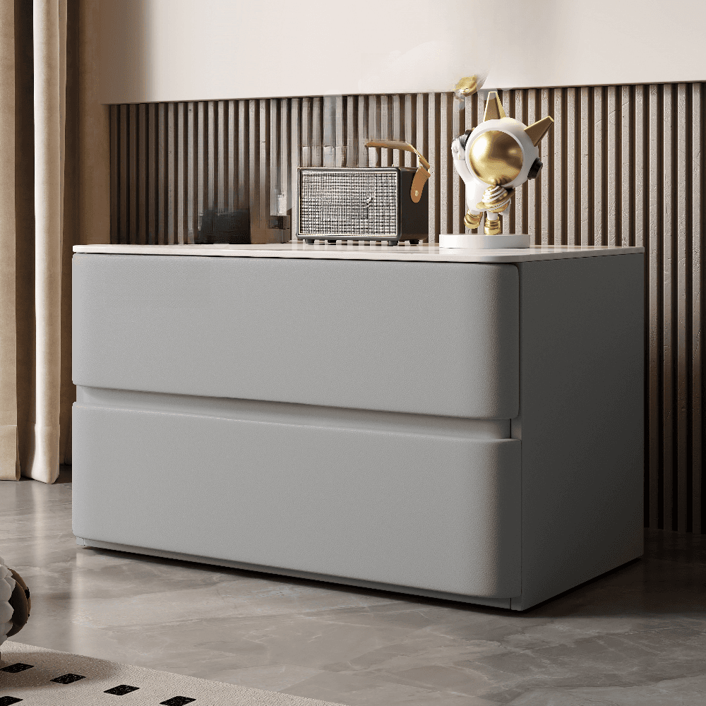 Artistic 2 Drawers Drawer Storage Bedside Table - image 7
