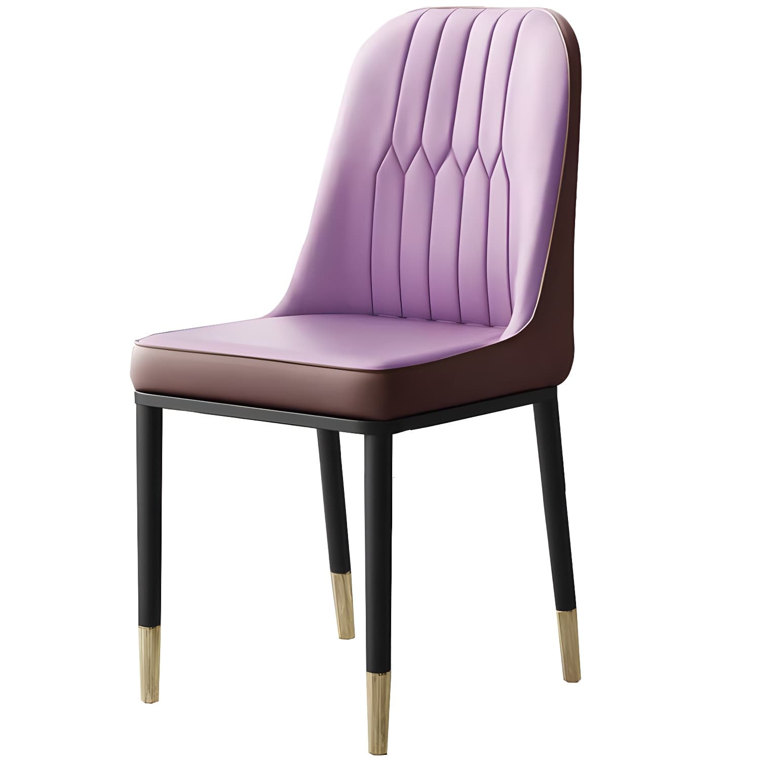 Metal Base Indoor Chair 18'' Wide Parsons Leather Chair for Restaurant - image 6