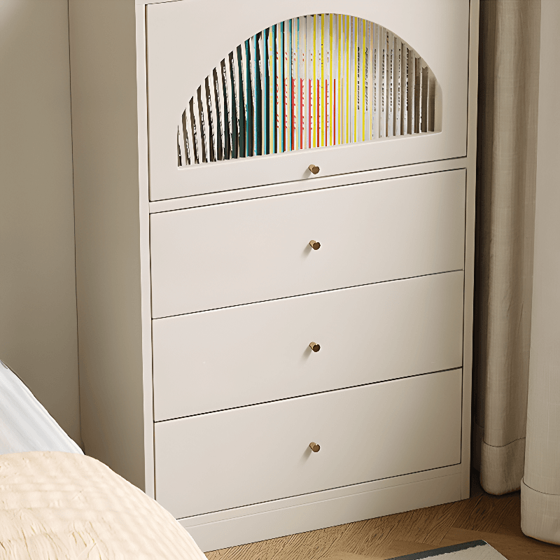 Chalk Casual Composite Wood Combo Dresser with Shelves, 6/3/5 Drawers, Hutch, Vertical - image 5