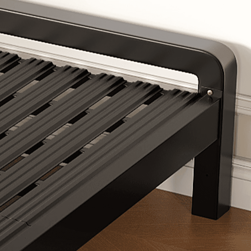 Solid Color Platform Bed with Steel Frame for Living Room - image 8