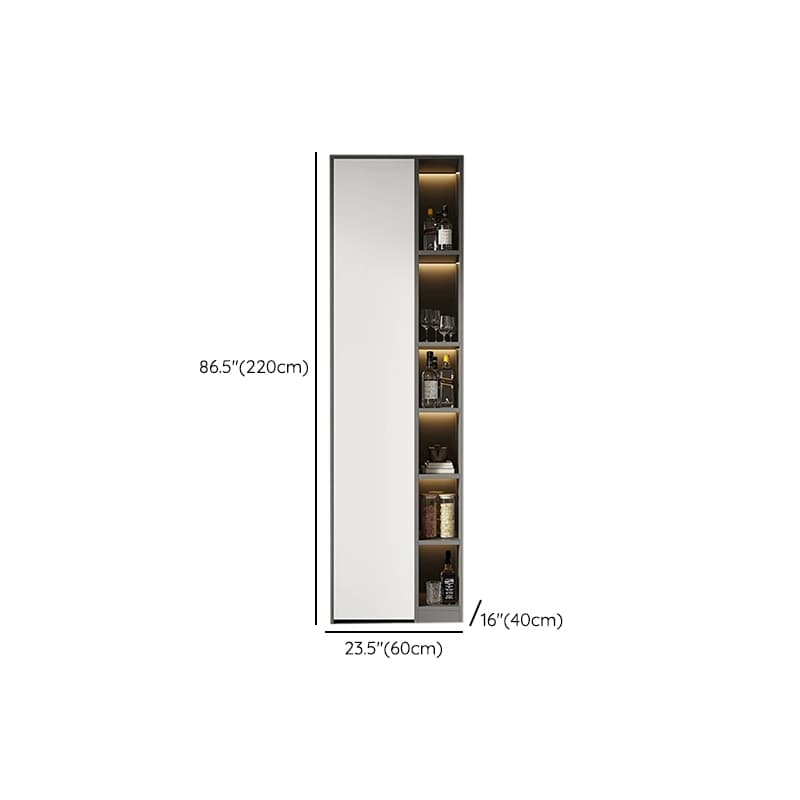 White Modern Buffet Cabinet with Cabinets and Shelves, Full Assembly Needed - image 12